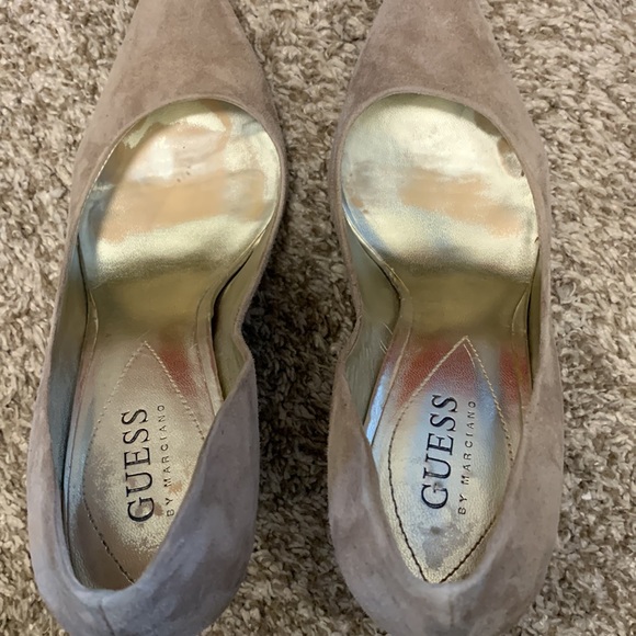 Guess by Marciano tan suede heels. - Picture 2 of 9
